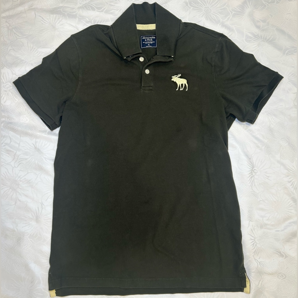 Abercrombie and fitch green polo shirt